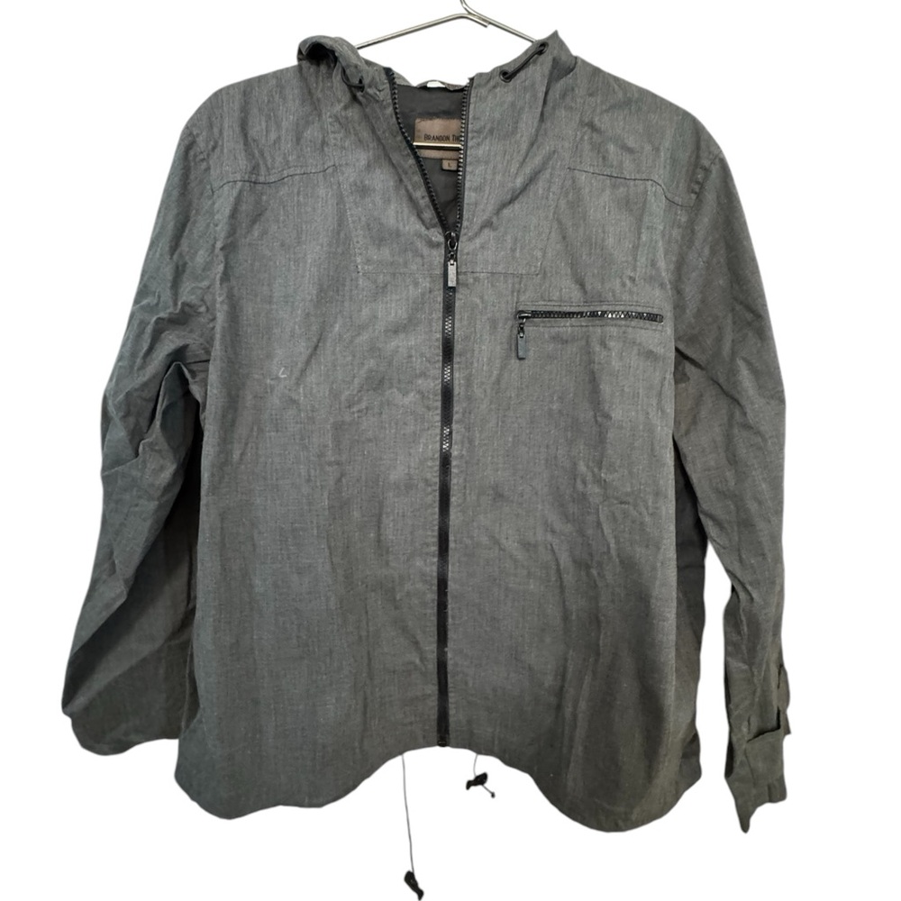 Brandon Thomas Full Zip Shell Jacket w/ Hood